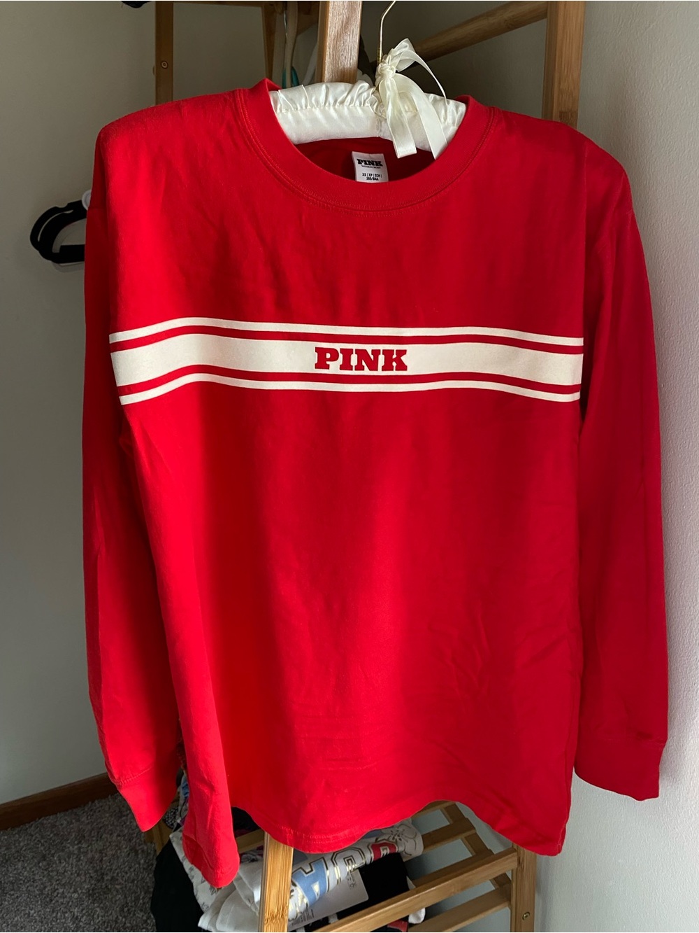 PINK Victoria’s Secret Long Sleeve Campus Tee